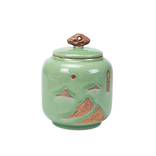 Perfect Gedenktekens Crematie Urn voor Menselijk As Begrafenis Urnen thuis Begrafenis Urn Comfort Kleine Mooie: green