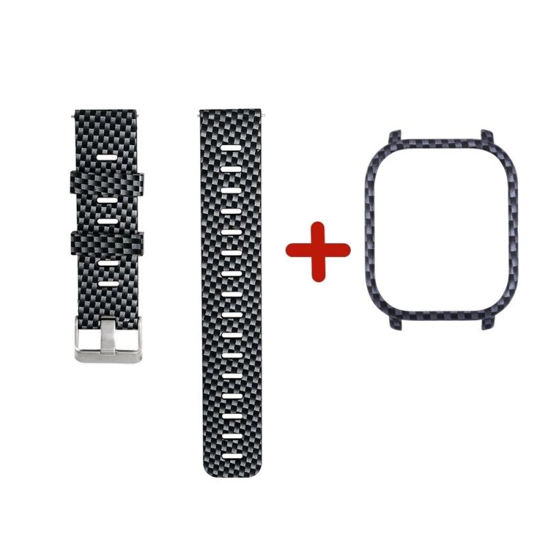 Strap 2 in 1 Watch Band Watch Case Cover Bracelet strap Protector Silicone Wrist Strap Watch Band For Amazfit GTS Strap: 07
