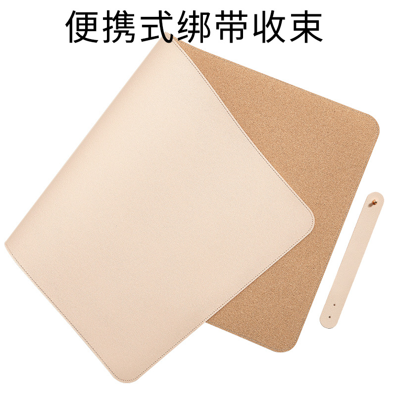 Alfombrilla de ratón de corcho Natural suave, alfombrilla de escritorio antiincrustante de PVC, impermeable, para teclado XXL, para escritorio de escritura,