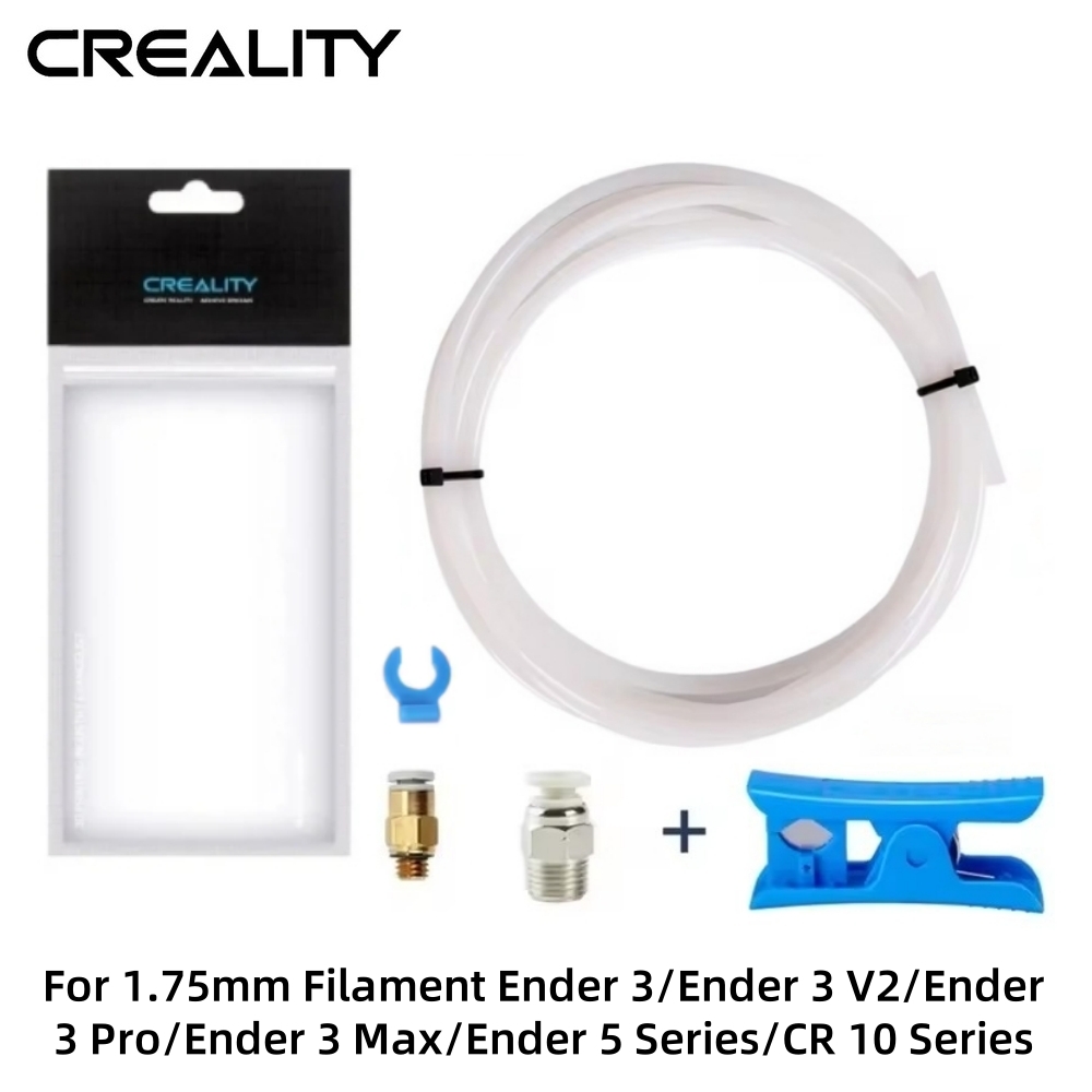 Tube d'imprimante 3D Creality officiel, mises à niveau de tubes en téflon en PTFE pour imprimante 3D pour séries Ender 3/3 V2/ 3 Pro/3 Max/5/CR 10