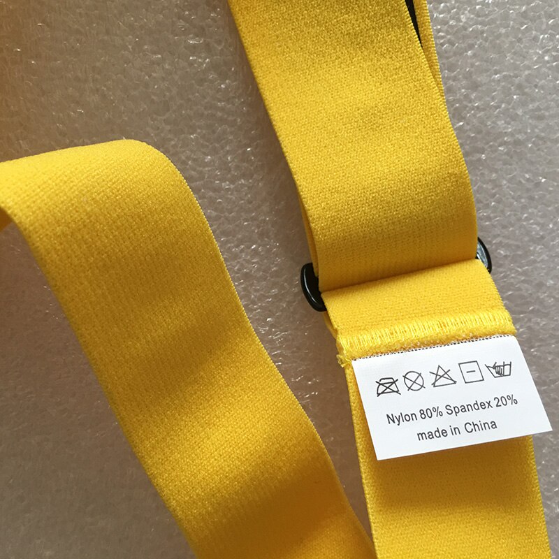 Yellow Elastic Chest Belt Strap Band for Wahoo Garmin Polar Sport Running Cycling Heart Rate Monitor for Bluetooth 4 0