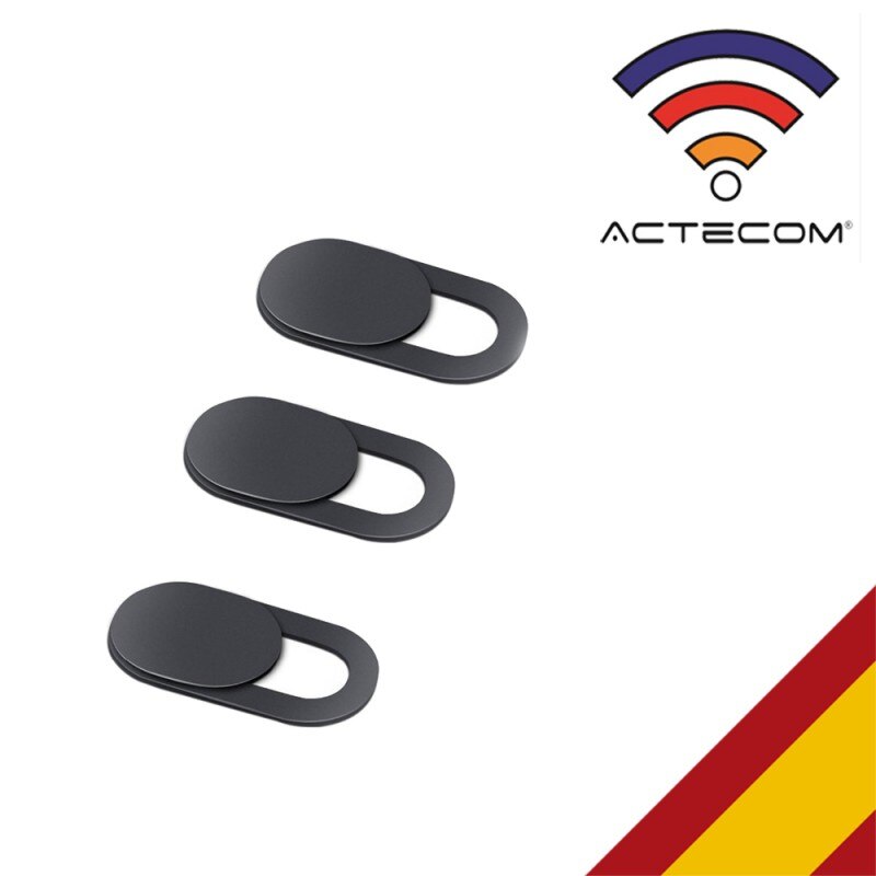 3x Tapa Deslizante WebCam Privacidad Cubierta de Cámara Teléfono Portátil Negra Cover Camera Sticker Slider Laptop Mobile Tablet