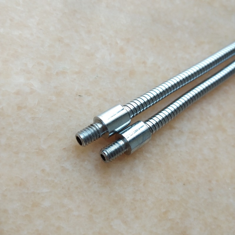 2 kpl/erä dia .4mm uros  m4 ruuvi 100mm/200mm/300mm metalli joustava putki metalli hanhenkaulaletku serpentiiniputkilamppu