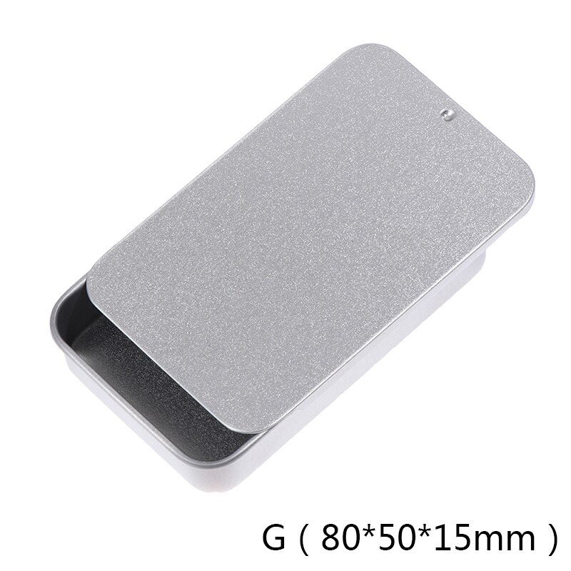 2pcs Tinplate Small Push-pull Box Solid Balm Box Metal Packaging Box: G