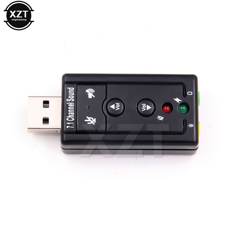 7.1 placa de som usb externa usb para jack 3.5mm fone de ouvido adaptador de áudio microfone placa de som para mac win compter android linux