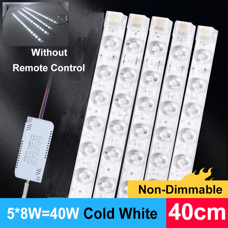 LED Module 220V Ceiling Light LED Module Light Bar 40cm 50cm Energy saving Replacement LED For Living Room Bedroom Ceiling Light: Red