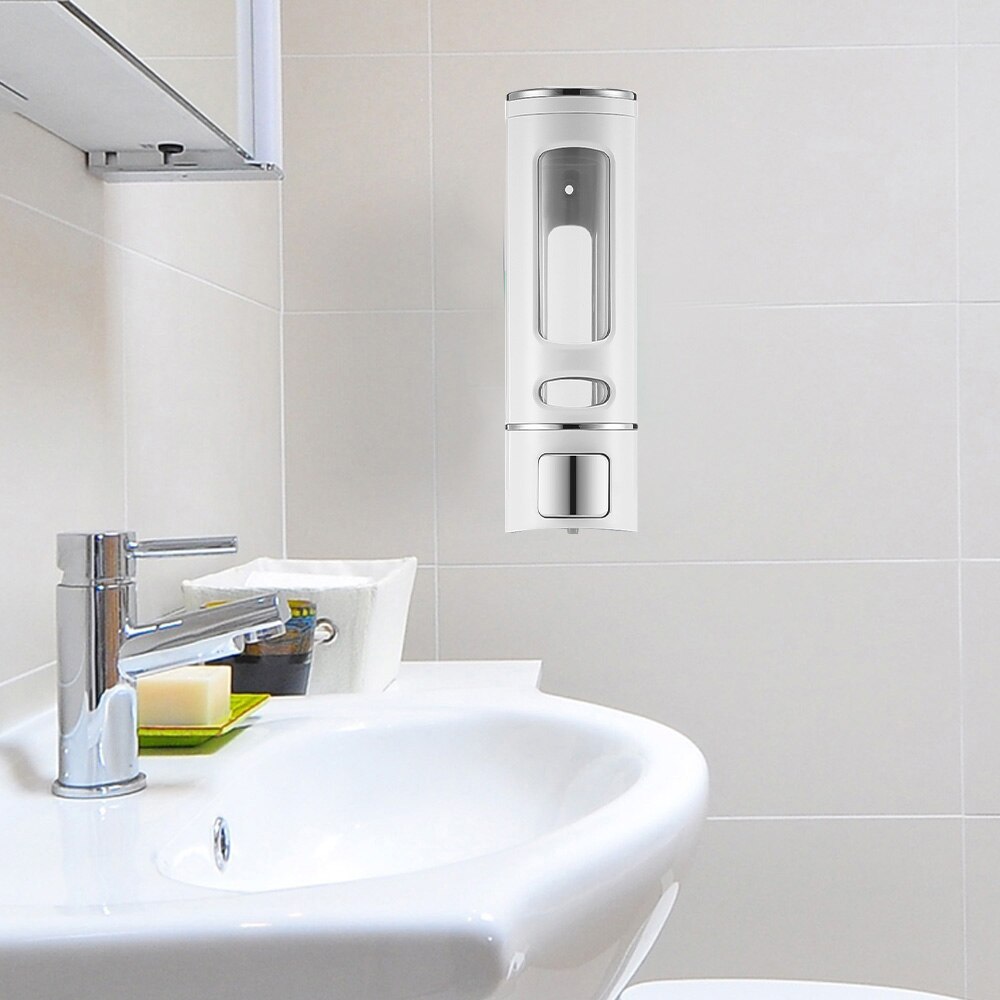 Soap Dispenser Wall Mounted Hand Pressing Liquid Soap Dispenser Chrome Manual Soap Dispenser For Kitchen Bathroom Washroom