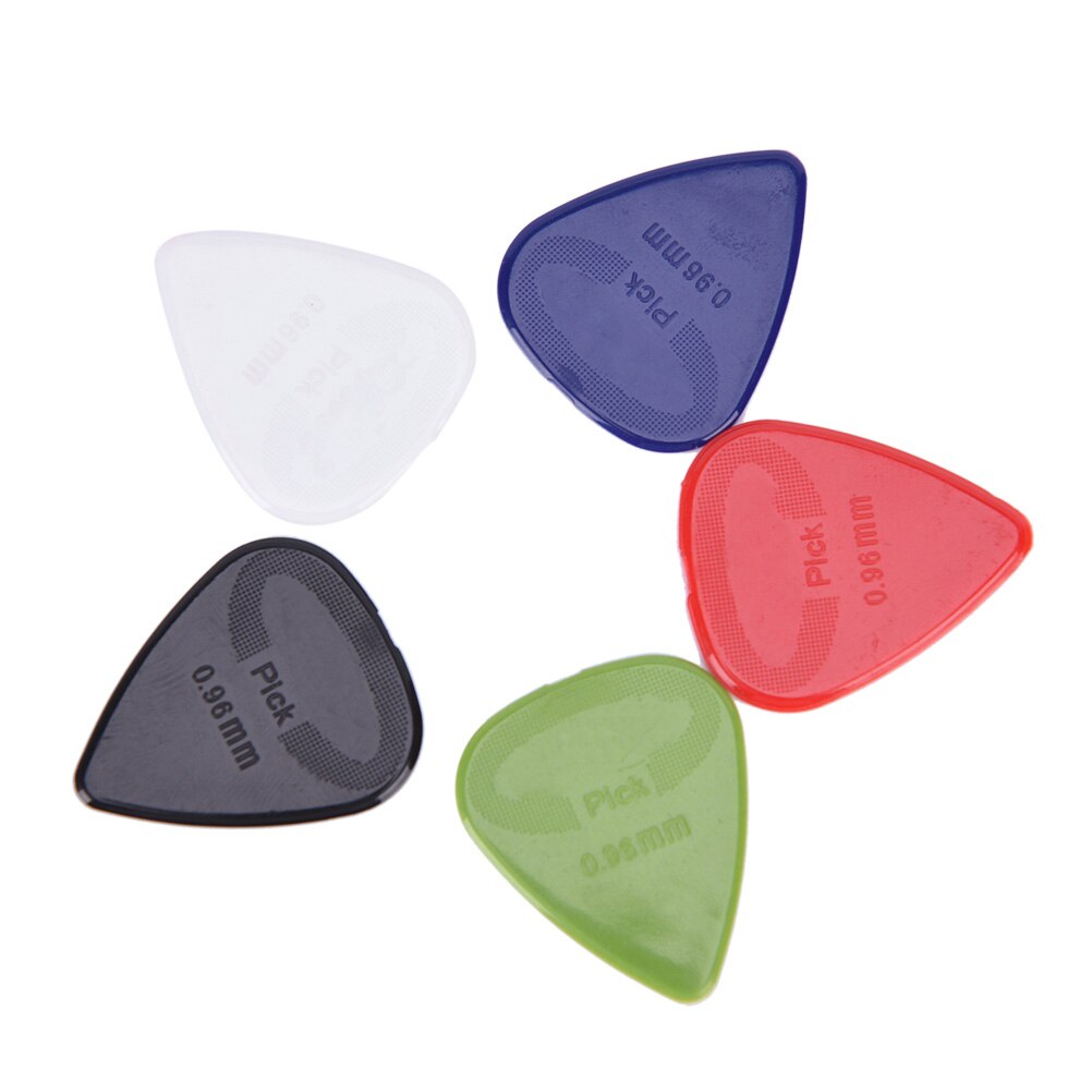 20 pièces guitare choix acoustiques guitare Plectrums 0.96mm d'épaisseur Nylon matériel pics Plectrums guitare Pick accessoires