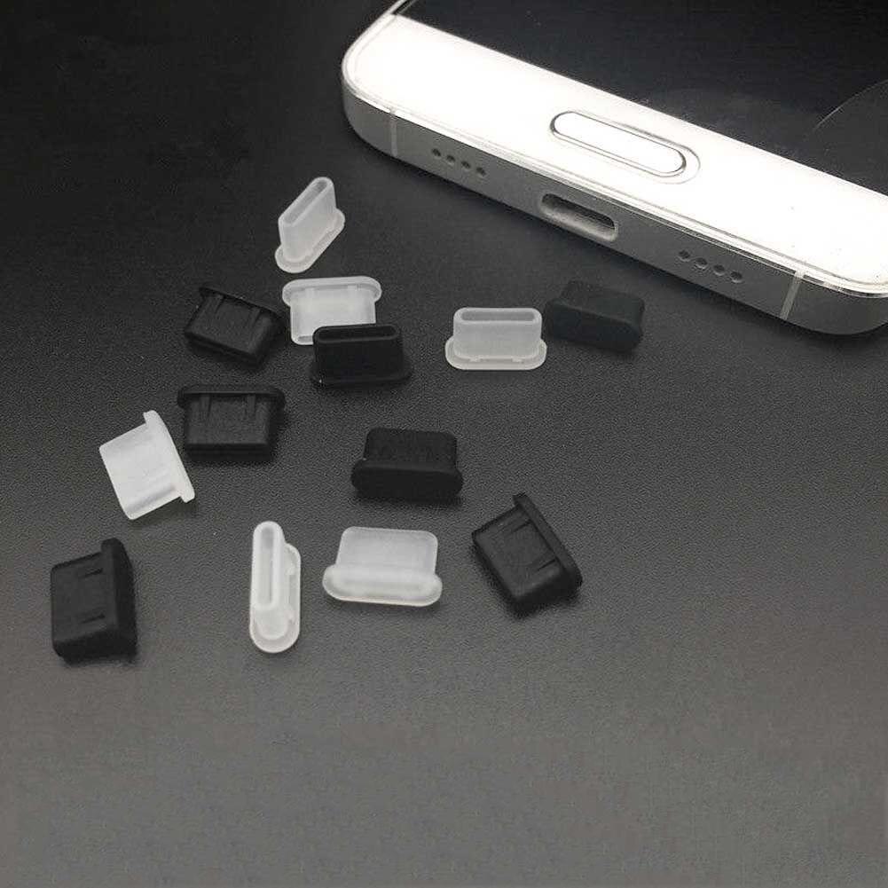 5Pcs Silicone Anti-Dust Type-C Tablet Telefoon Oplader Interface Soft Plug Cover