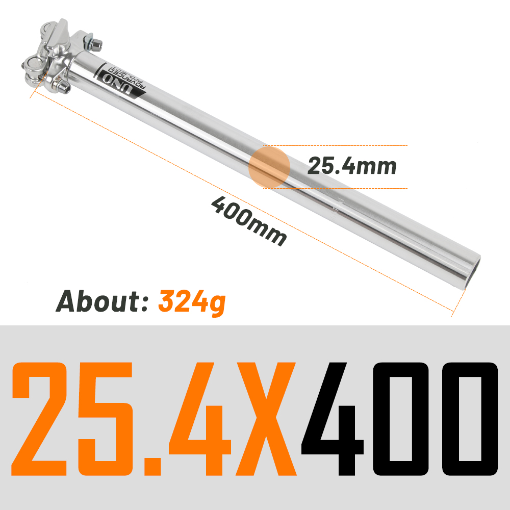 Uno Mtb Road Zadelpen 25.4/27.2/30.9/31.6mmx35 0/400Mm Mountainbike Aluminium Seat buis Fiets Onderdelen