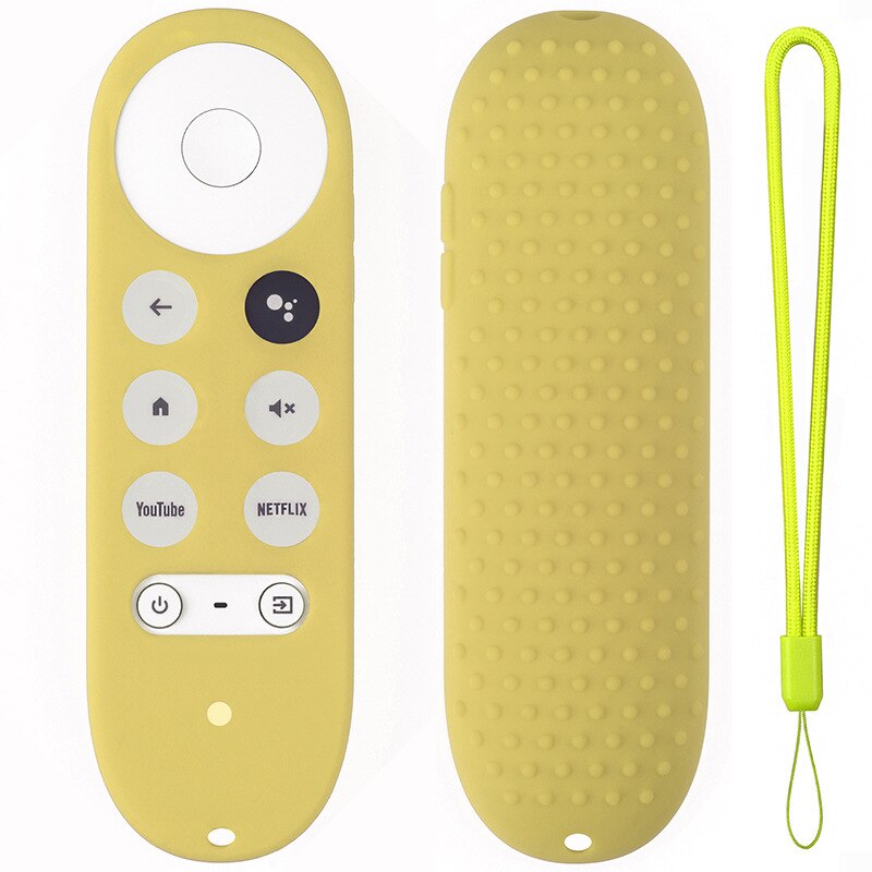 Fernbedienung Abdeckungen Silikon Fall Für Chrome Mit Google TV Stimme Fernbedienung Anti-Verloren Silikon Fall Stoßfest Schützen: 11 Luminous green