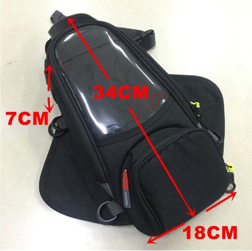 Bolsas de tanque magnéticas para motocicleta, bolsa con correas fijas para teléfono móvil, para Givi