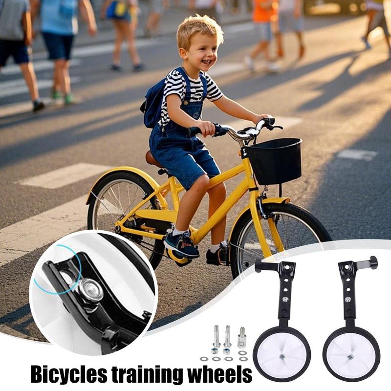 Stödhjul för cykel kraftig cykelstabilisator cykelinlärningshjälpmedel cykeltillbehör för pojkar flickor småbarn vuxna
