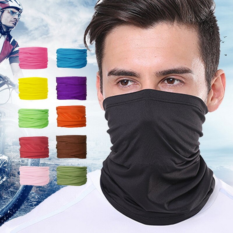 Unisexe homme femme tête visage cou cache-cou tube bonnet écharpe bandana sport extérieur anti-poussière