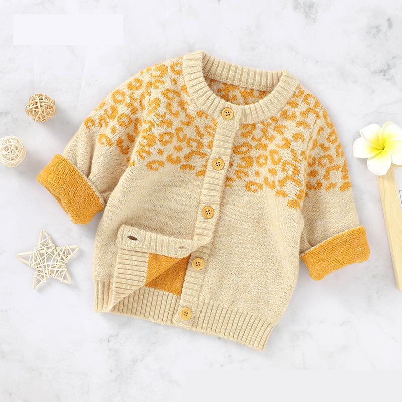 0-24M Baby Mädchen Langarm zur Seite fahren betroffen Strickjacke Herbst Winter Kleinkind Strickwaren Baby Mädchen zur Seite fahren Strick Mantel