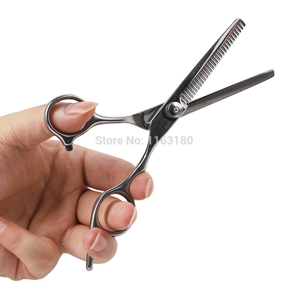 1set/lot Pet Cat Dog grooming cutting scissors Stainless Steel Groomer Shears Cutting Thinning Curved Scissors