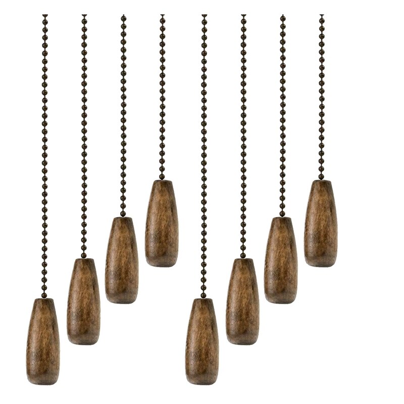 8 Pack Decke Fan ziehen Ketten ziehen Kette Verlängerung für Decke Licht Lampe Fan Kette retro Beleuchtung Kette