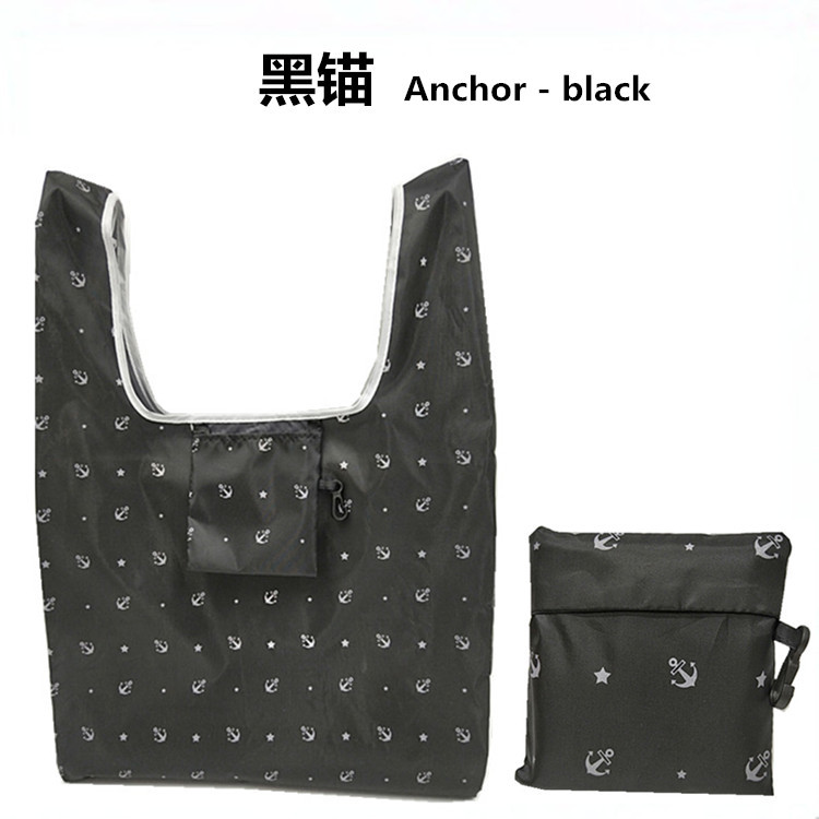 Portable Square Bag Reusable Storage Bag Fashionable Low Carbon Polyester Shopping Bag Storage Portable Strawberry Folding Bag: 5