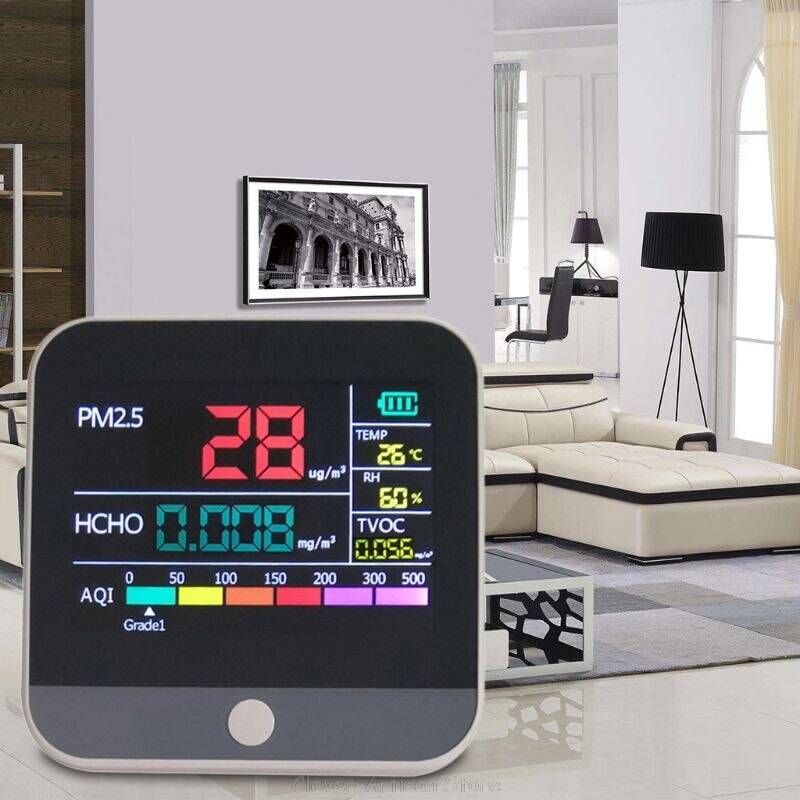 PM2.5 Formaldehyde Detector Air Monitor Dust Sensor LCD Pollution Tester Au 18 20