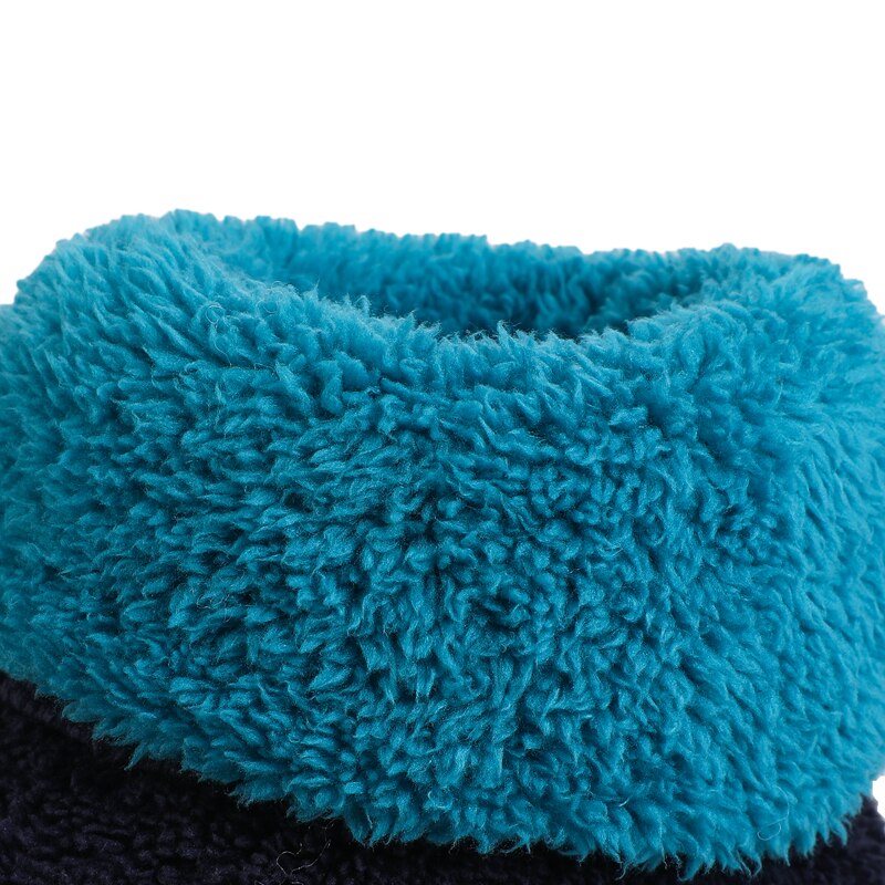 Steen Dorp Back Button Gemengde Kleuren Katoen Thuis Slippers Warme Zachte Pluche Pantoffels Indoor Vrouwen Slippers Schoenen Grote Maat 41
