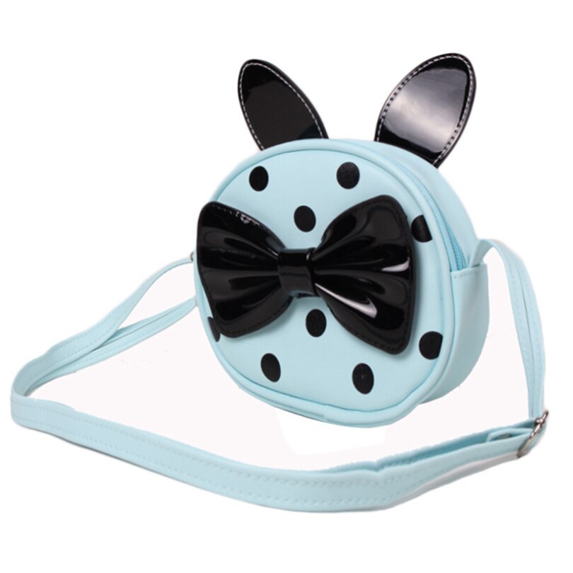 Heopono belle réglable bandoulière mignon belle enfants enfants petit Bowknot en cuir filles Messenger sac