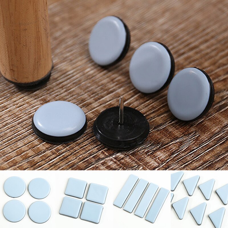 4PCS Self-Adhesive Furniture Sliding Pads Home Furniture Foot Pads Corner Crash Pads Floor Protection Pads