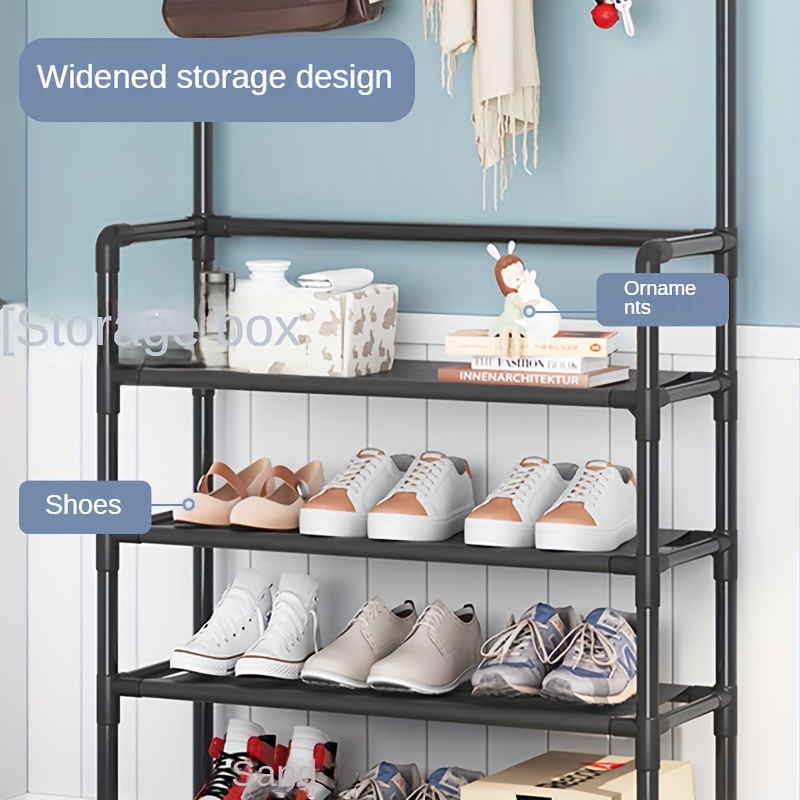 Clothes Hanger Multi-ayer Shoer Rackr Doorway Hangers Shoe Shelf Coat Rack Clothes Hat Hangers Shoe Rack Multi-ayer Shoes Racks