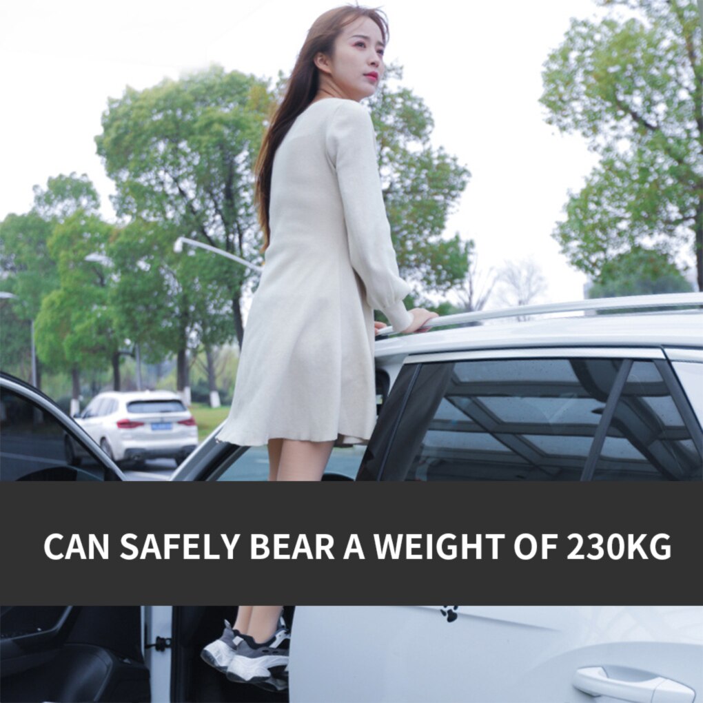Universal Foldable Car Door Step Pedal Universal Auto Rooftop Luggage Ladder Hooked Foot Pegs Doorstep Safety Hammer