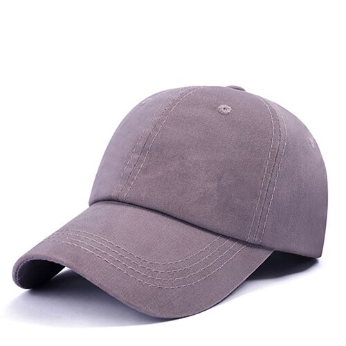 Baseball cap mænd kvinder snapback hætter casquette mærke knoglehatte til mænd kvinder afslappet almindelig almindelig bomuld flad gorras blank hat: Grå
