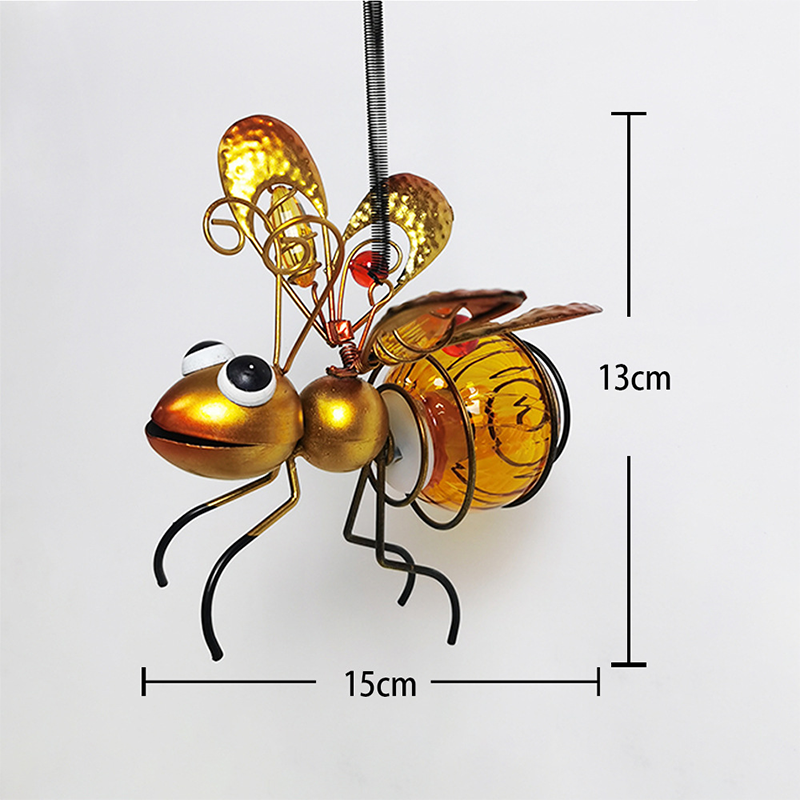 10 Stück Solar- betriebene Insekten lampe hängen fliegende Insekten Lampe Ich bin Freien Garten Insekt Licht Ornament für Rasen Sommer Party Hochzeit Deko