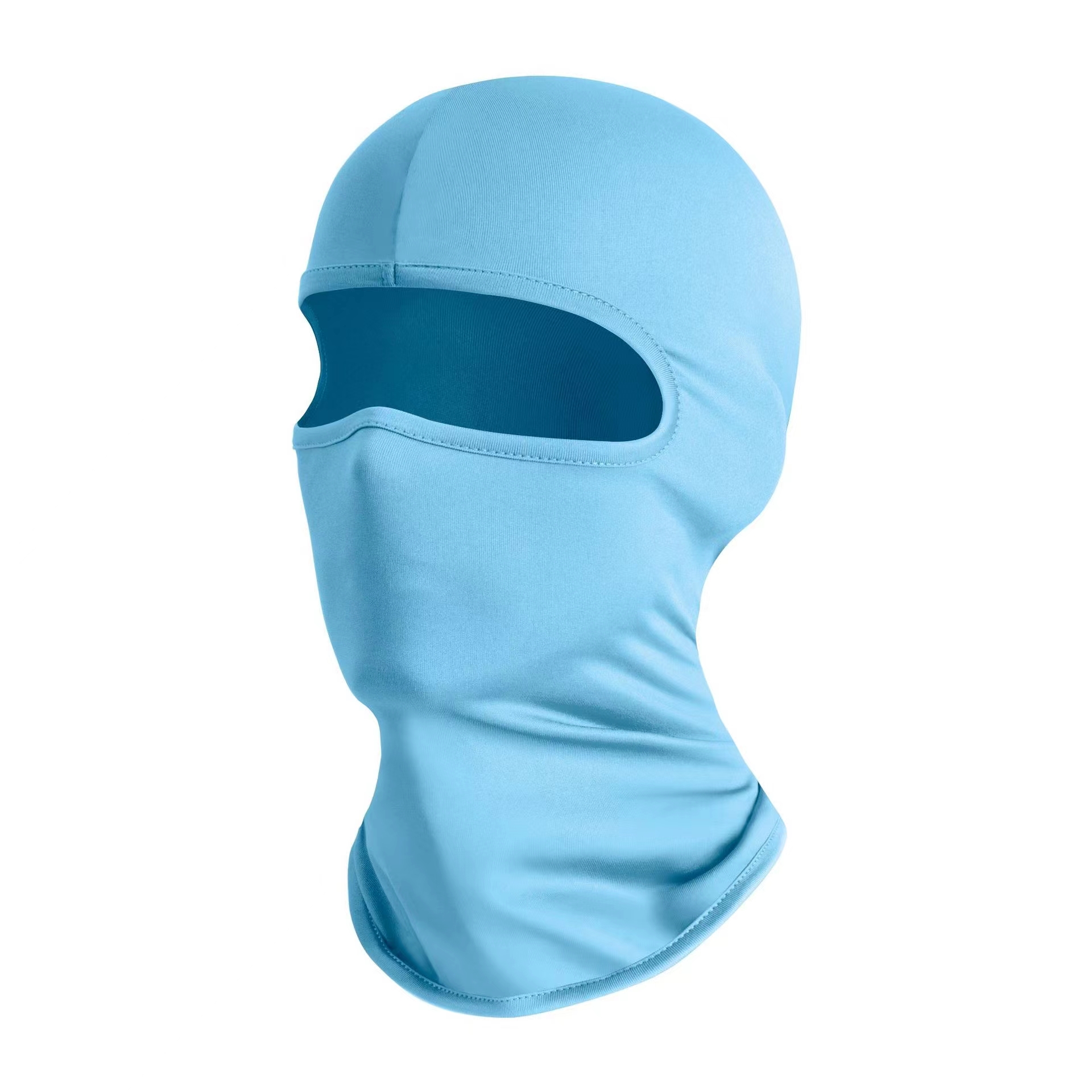 Protetor solar respirável máscara de seda gelo para homens e mulheres motocicleta pesca bicicleta cachecol à prova de vento verão lenço facial: CÉU AZUL