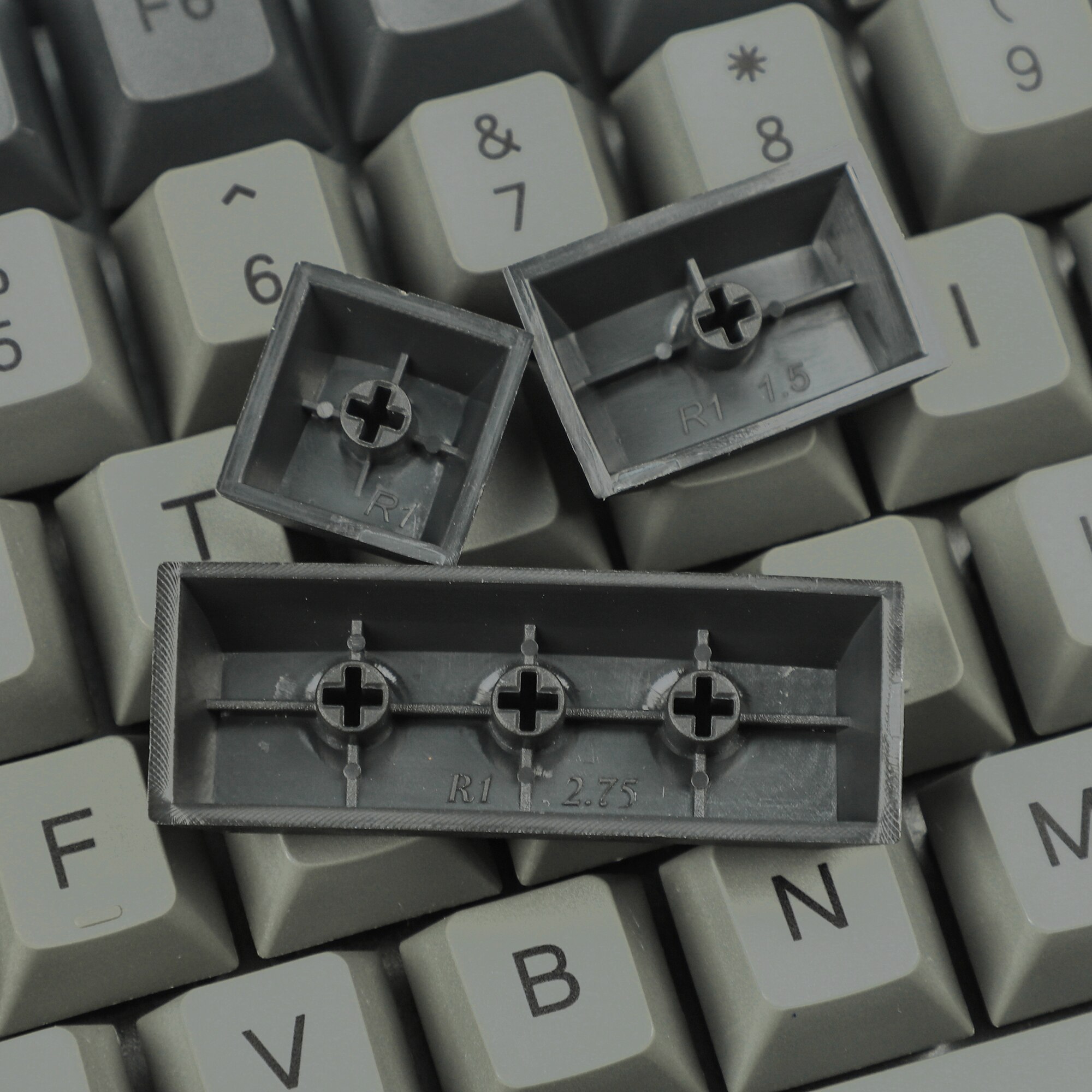 138 Black Gray Keycaps Cherry Profile Dye Sub Thick PBT Mac Keycap set For ANSI ISO 104 TKL GK61 96 75 GMMK Mx Keyboard
