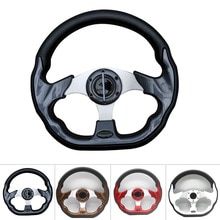 13in Golf Steering Wheel Aluminum + Carbon Fiber Sports Style For EZGO/CLUB CAR DS/YMH/CLUB CAR PRECEDENT Golf Cart Replacement