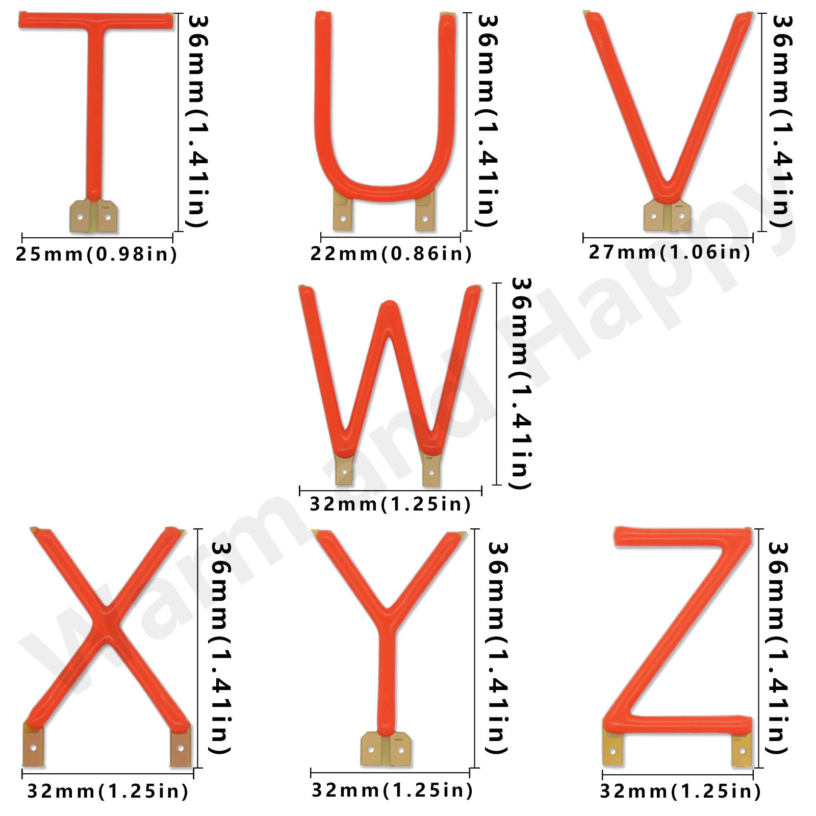 N-Z Letter Licht Decoratie Rood Licht 0.45W Led Lichtgevende Gloeidraad DC2.8-3.0V Nachtlicht Bruiloftsfeest Outdoor Decoratie Gebruik