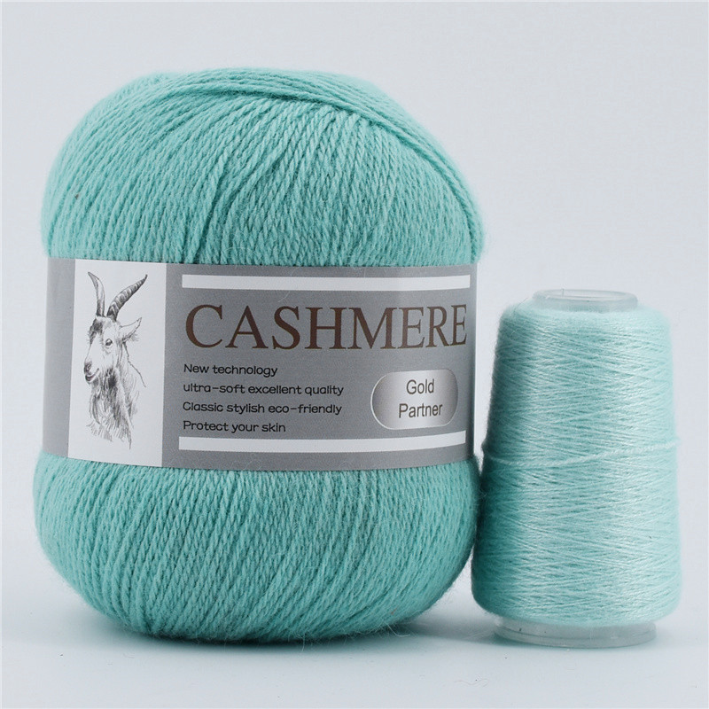 Hilo de tejer de 3 capas, hilo de Cachemira de estambre fino para camiseta, 1 madeja de 338m y 70g, línea de ganchillo de lana para costura: Rojo