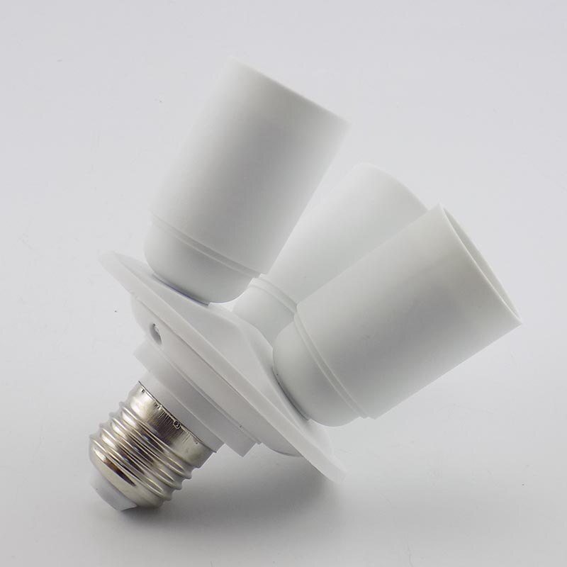 3 In 1 E27 Adapter Plug Lamp Houder Splitter Lamp Converter Lamp Bases Led 1 E27 Om 3 E27 led Light Base Socket Adapter