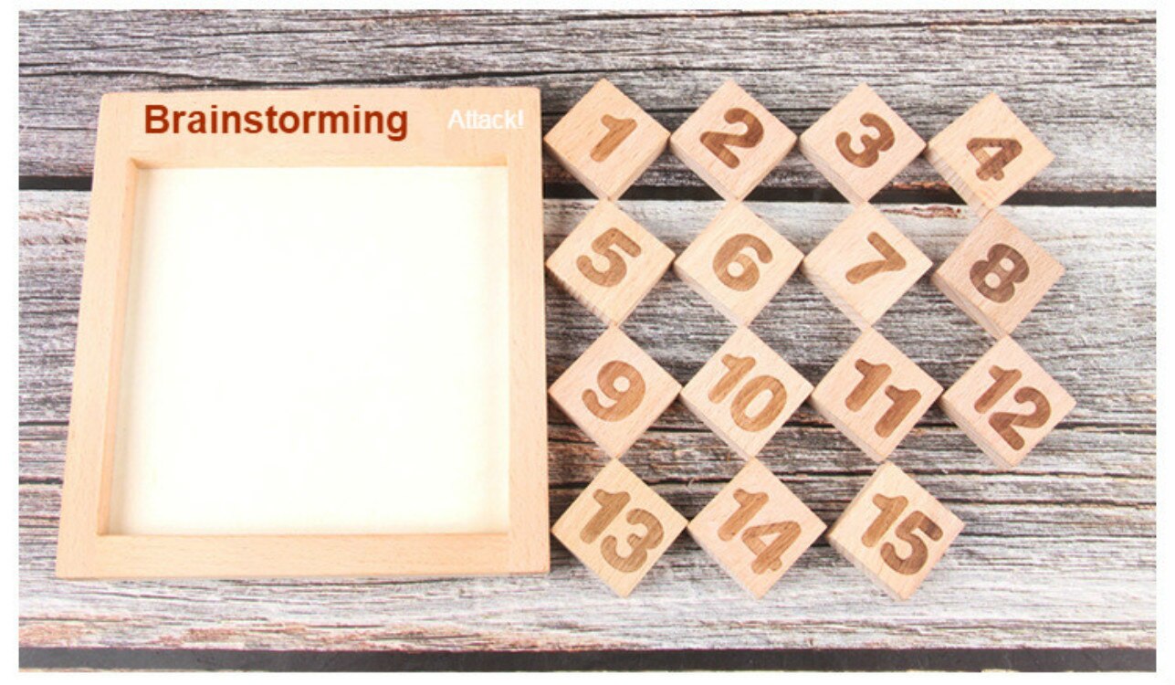 SPYOAIDOLL Wooden Jigsaw Puzzle - Sudoku Style - 15x16x1.2cm - Educational & Interactive