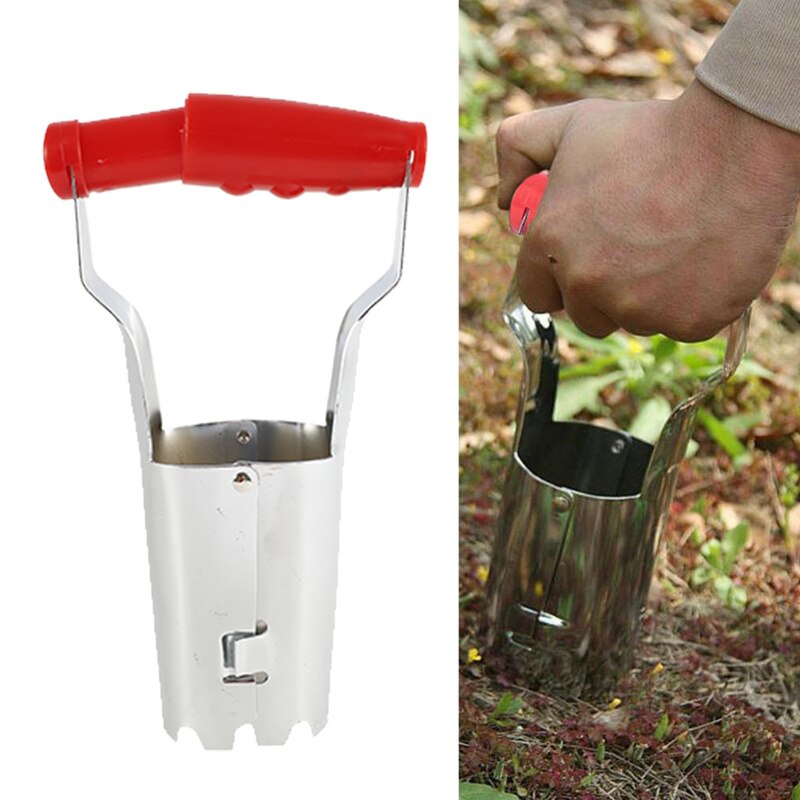 Roestvrijstalen landbouwverplantingsgereedschap voor zaailingen, tuinverplanter voor het verplanten van groenten, bloemen en bomen