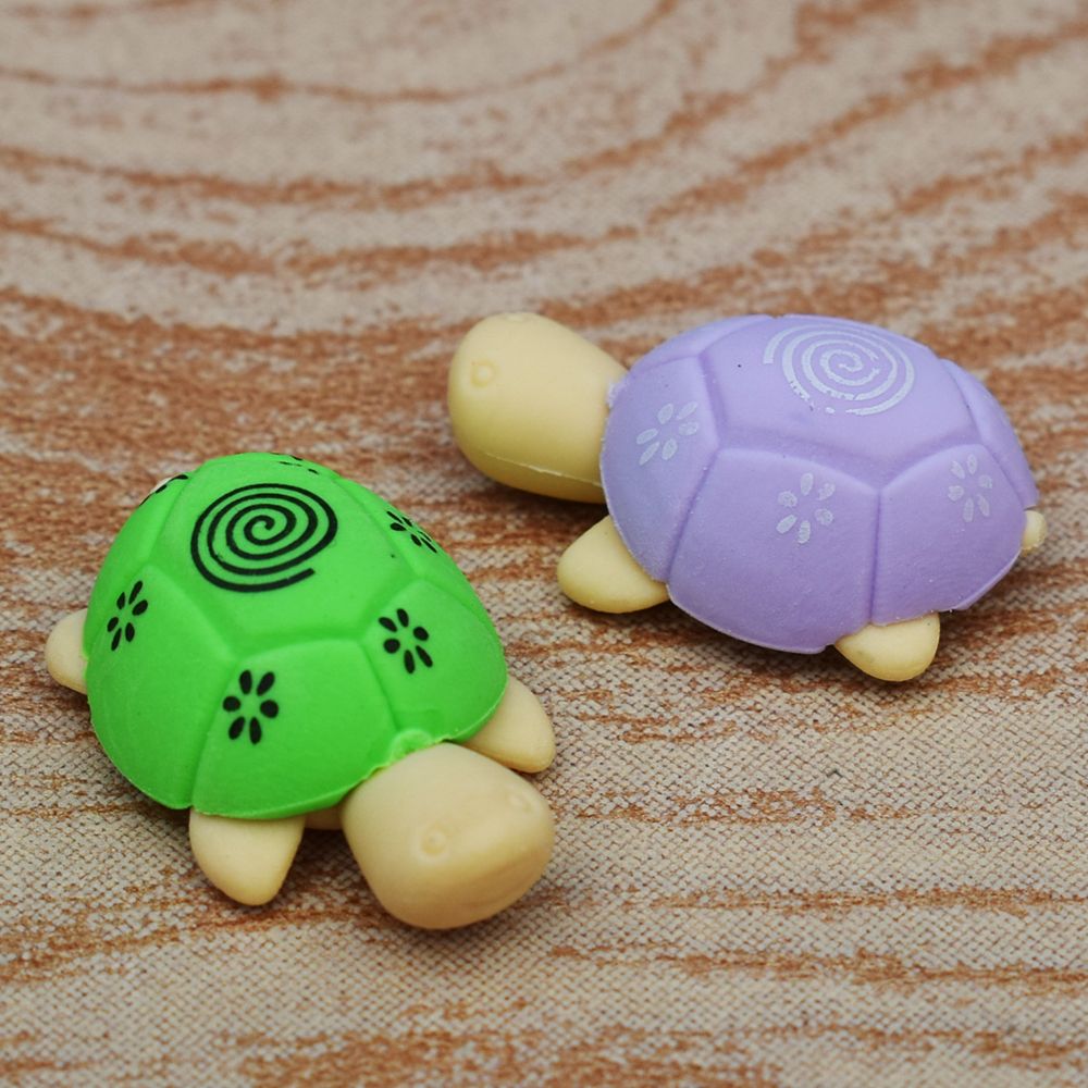Limite montre Kawaii mignon coloré tortue forme nettoyage caoutchouc gomme stationnaire enfant bébé jouet nouvel étudiant gomme outils