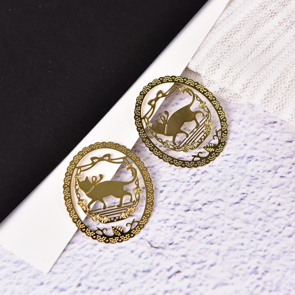 Nette kreative Mini katze metall lesezeichen büro und schule liefert