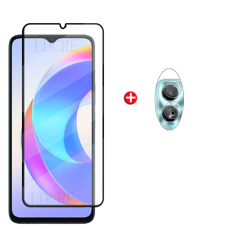 6-in-1 For Honor X5 Plus Glass For Honor X5 Plus Tempered Glass 9H HD Full Glue Screen Protector Huawei Honor X5 Plus Lens Glass