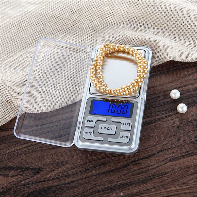 Mini Digital Display Scale 200/500g 0.01g High Accuracy Backlight Electric Pocket For Jewelry Gram Weight For Kitchen