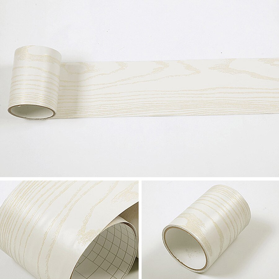 PVC selbstklebende Fußleiste Wandaufkleber Holzmaserung Türrahmen Wellenleiter Ecke Boden Fensterbank Fliesenfolie Taille Dekoration: XS / Gold