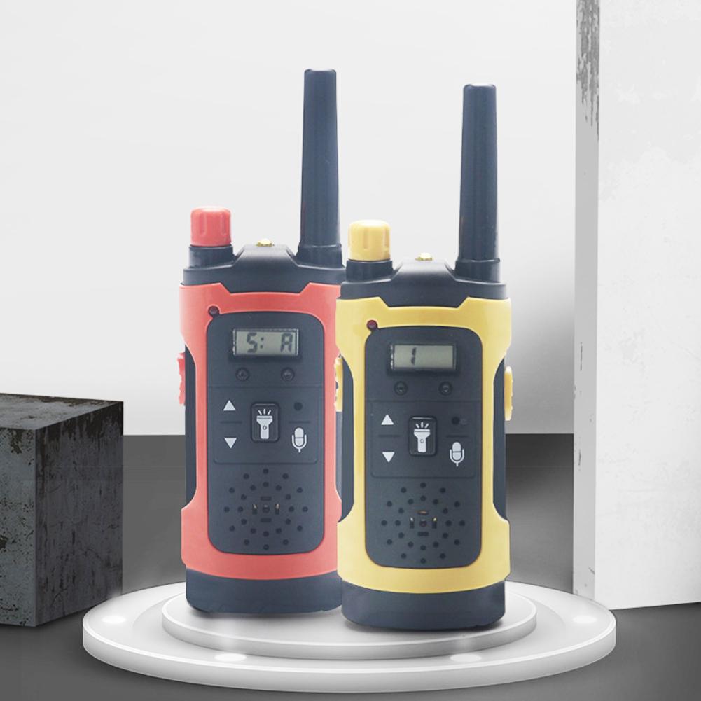 2 pezzi walkie-talkie per bambini con luce a LED chiamata Wireless portatile a lunga distanza Radio elettronica a 2 vie giocattoli educativi per bambini