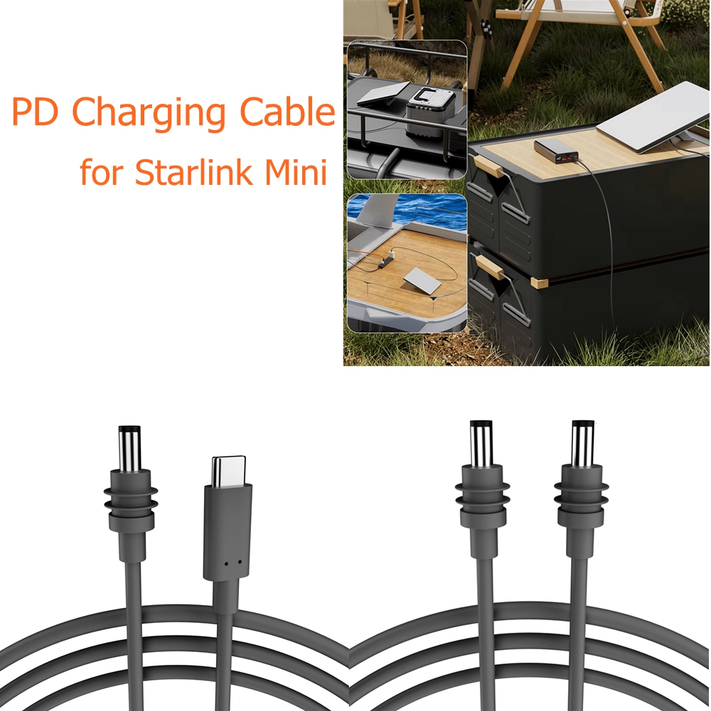 Voor Starlink Gen3 Mini Kabel 2/3/5m voor Starlink Mini Power Type-C Ingang vervanging Kabel Waterdichte Buitendeur Jack Opladen