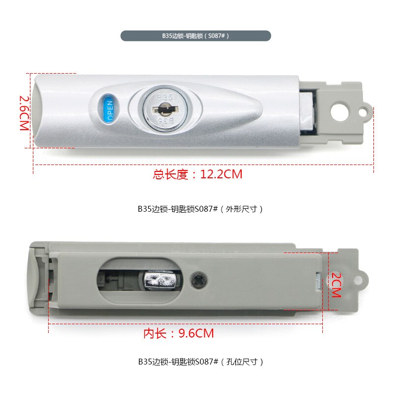 Gepäck lock zubehör B35 schloss trolley reise gepäck reparatur zubehör aluminium rahmen b35 schlüssel passwort lock core