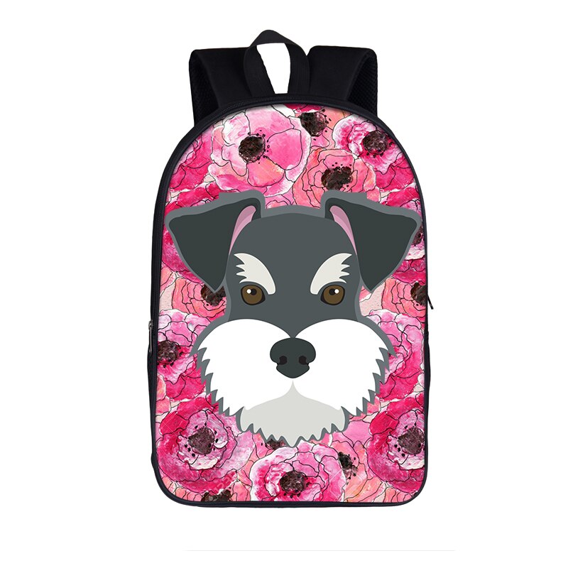 cute Yorkshire Terrier dog print backpack women rucksack children school bags for teenager girls daypack kids bookbag