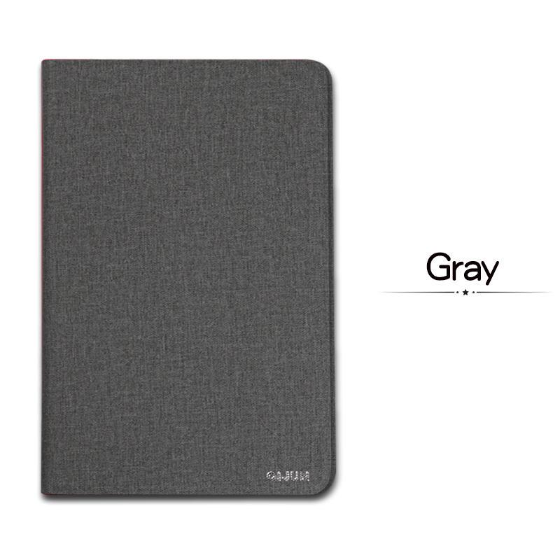 QIJUN For Samsung Galaxy Tab S 8.4 Flip Tablet Cases For Tab S 8.4 SM-T700 T705 T705C Stand Cover Soft Protective Shell: Gray