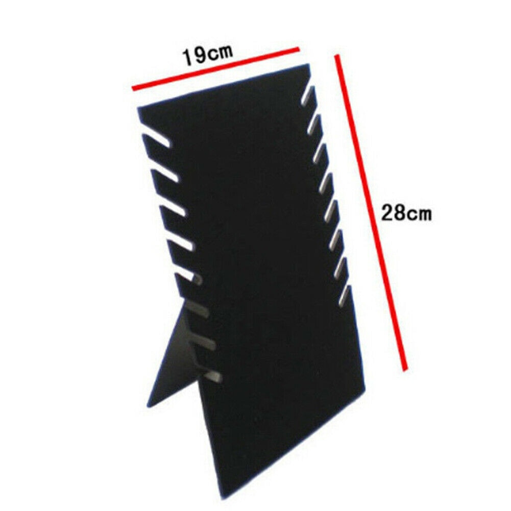 Biżuteria półki ekspozycji uchwyt prostokąt sklepy montowane flokowanie pokładzie akcesoria Organizer robić domu wisiorek stojak naszyjnik bransoletka