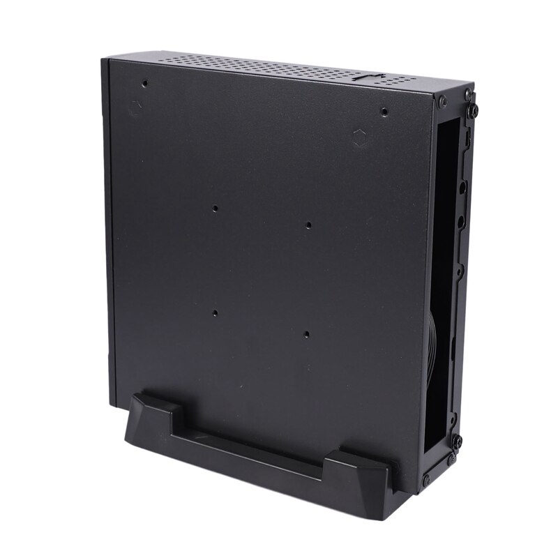 Mini-ITX Slim Small Form Factor Computer Case HTPC Computer Case with 2 x USB2.0 12V 8A Power Adapter EU Plug